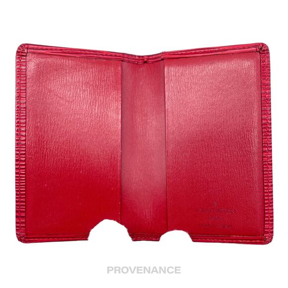 🔴 Louis Vuitton Pocket Organizer Wallet - Red Epi Leather - Picture 6 of 7